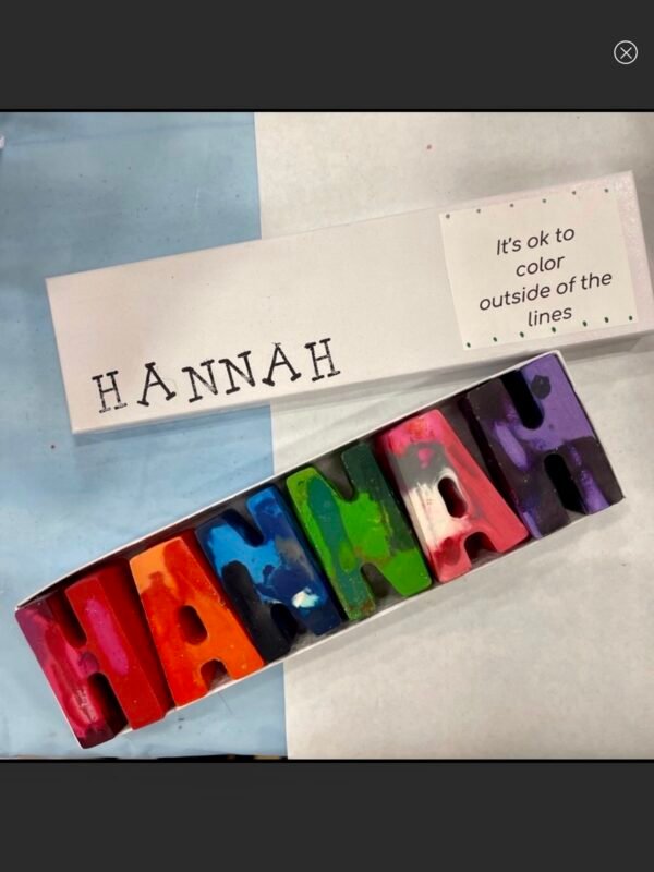 Custom Letter Crayons: for names, words or phrases - Image 2