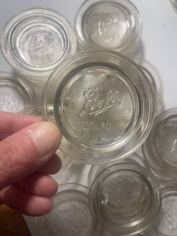 Vintage Ball No. 10  Glass Canning Glass Mason Jar Lid -