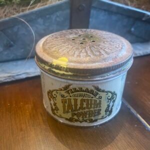 Vintage Tin of Village Celebrated Talcum Powder