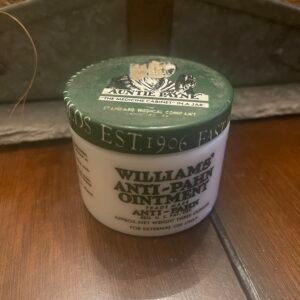 Vintage Williams Anti-Pahn Ointment - glass jar 3oz