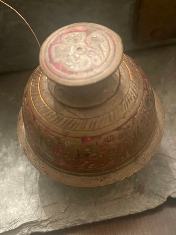 Vintage Brass India Elephant Claw Bell - Image 2