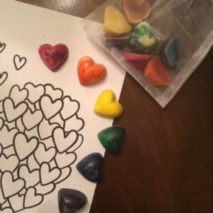 Mini Heart Crayons