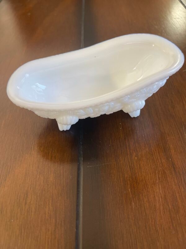 Vintage Avon Milk Glass Clawfoot Bathtub - Image 3