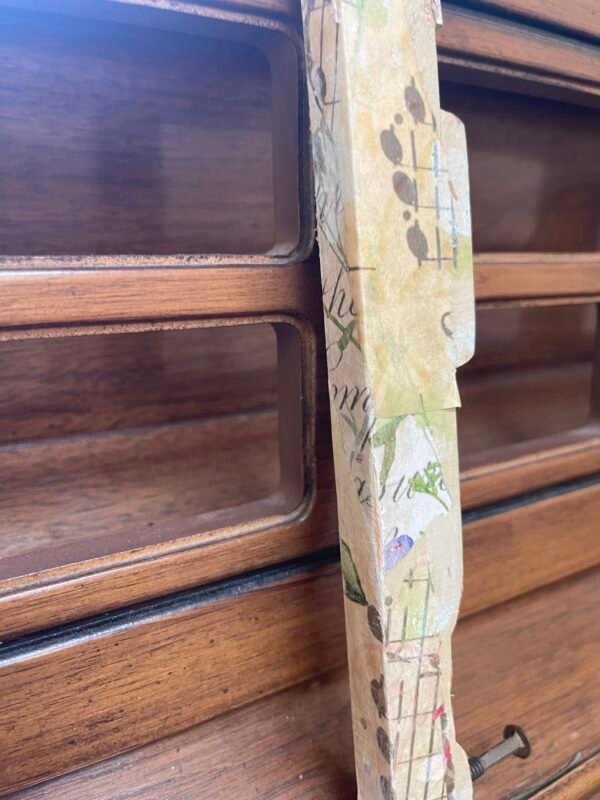 Hand Decorated Vintage Piano Key
