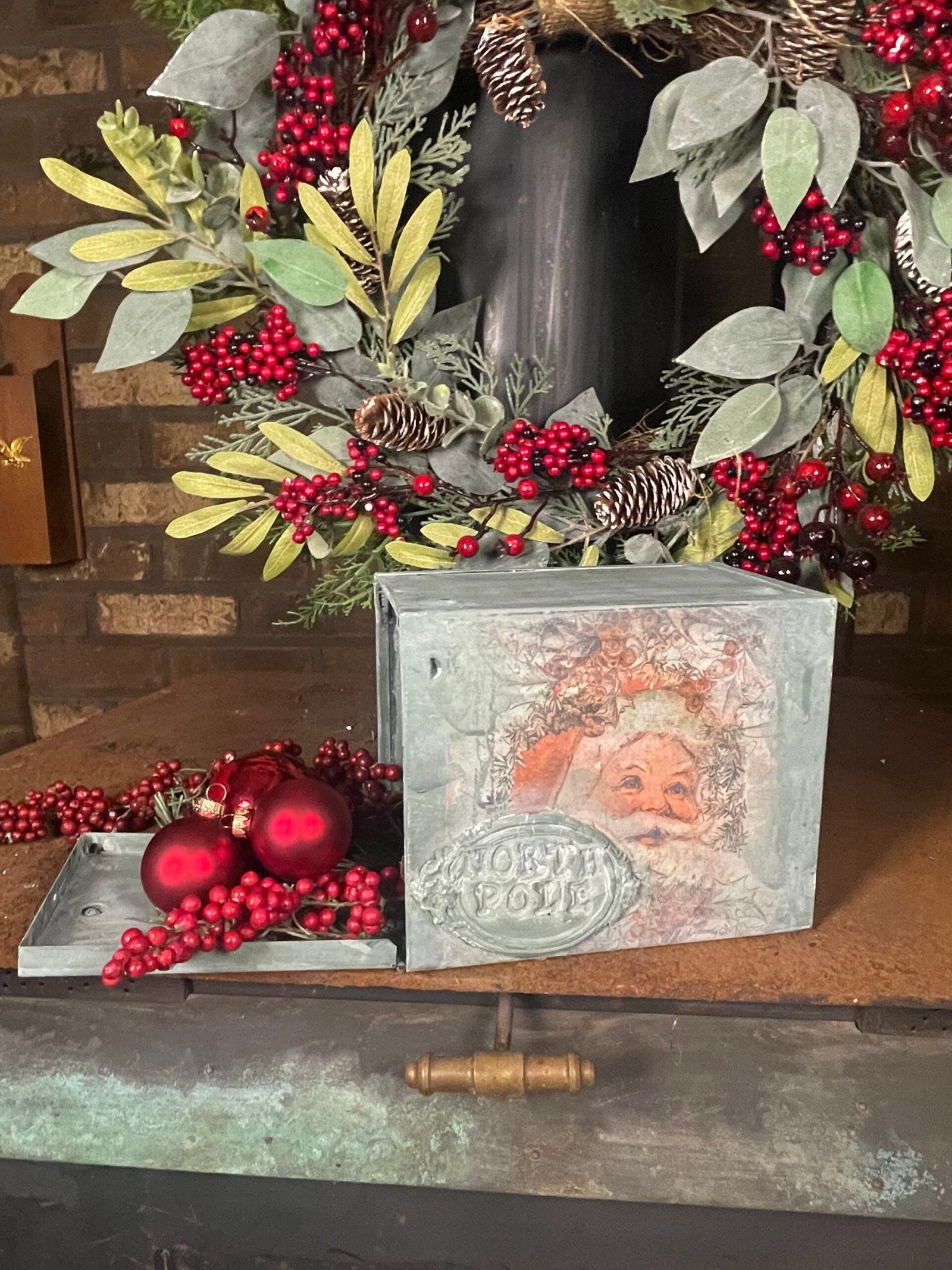 Vintage Santa Claus Mailbox