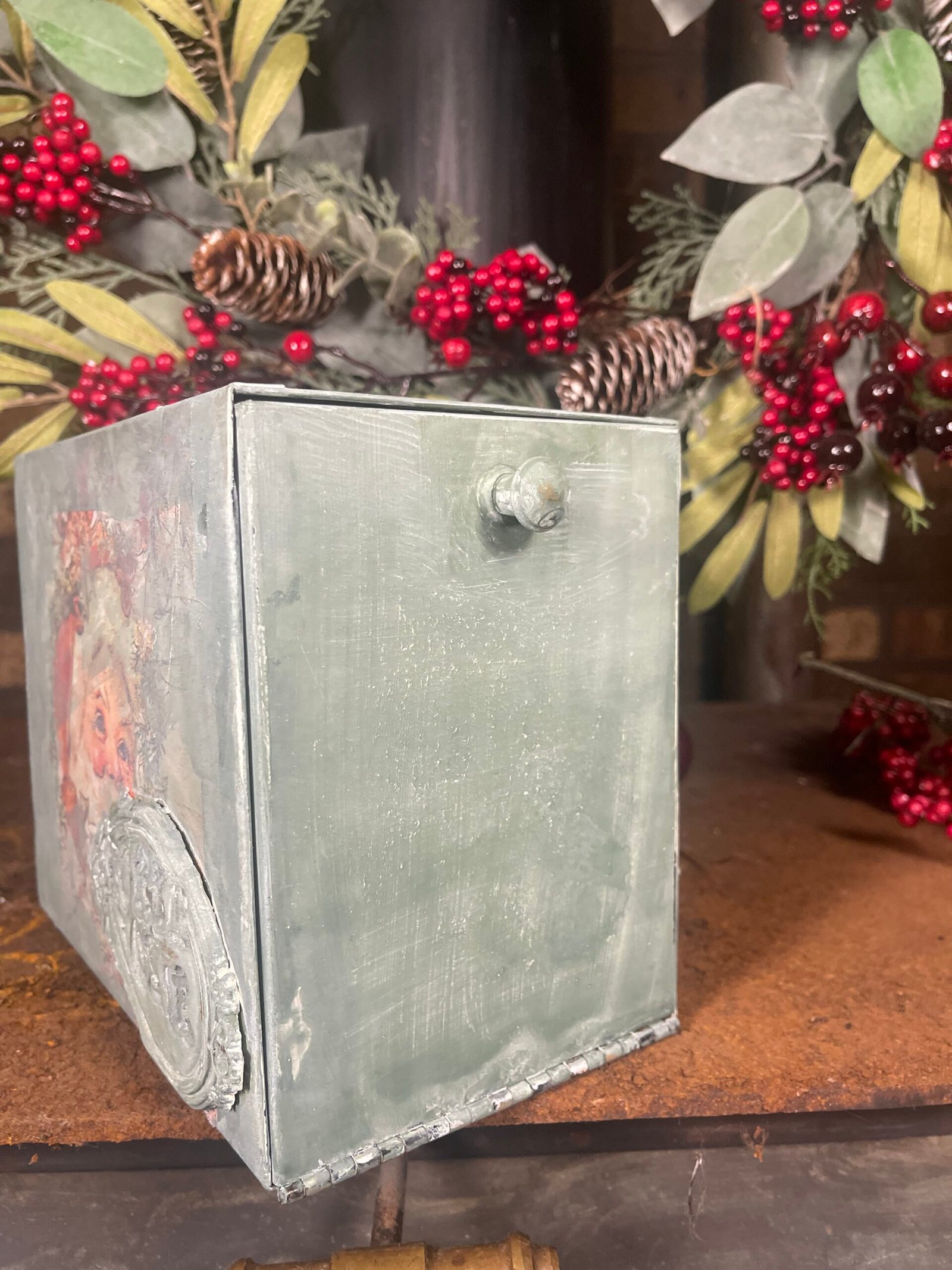 Vintage Santa Claus Mailbox - Image 3