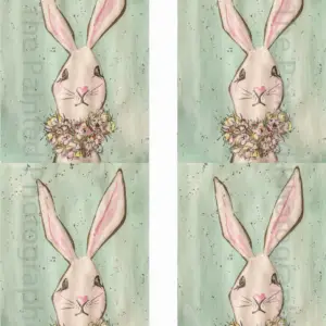 Flopsy 3.5×5 Rice Paper - Connie's Lines and Designs