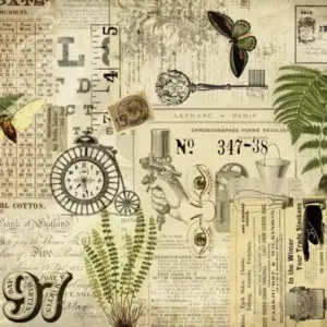 Industrial Masterboard  - Roycyled Decoupage Paper