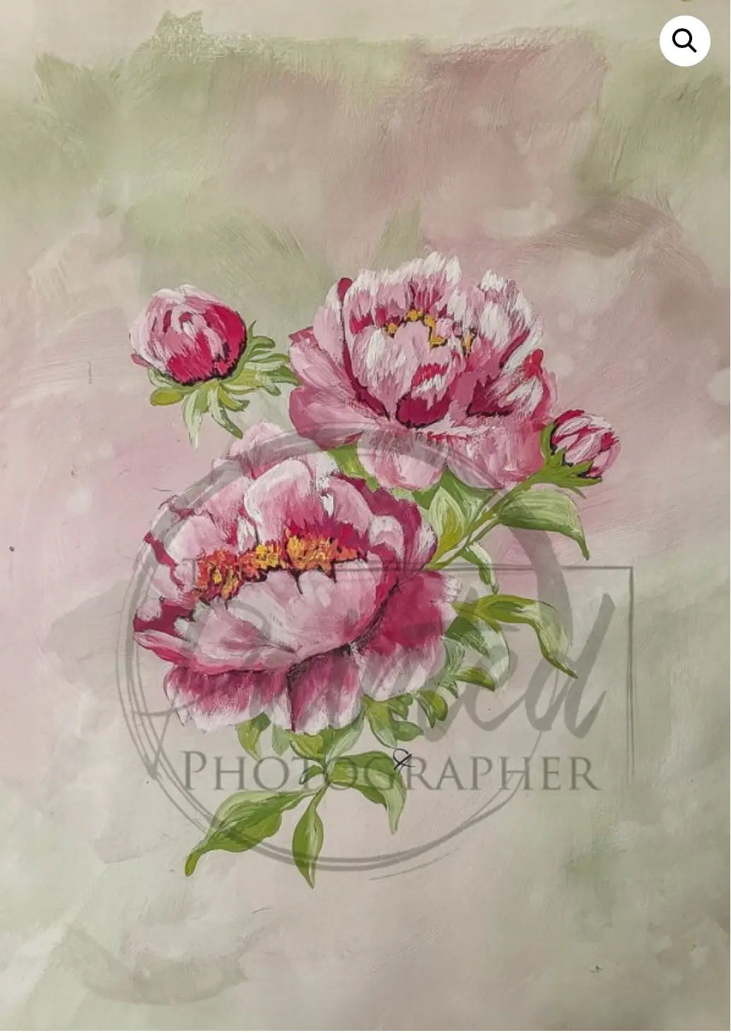 Peony Rice Paper- Connie's Lines and Designs