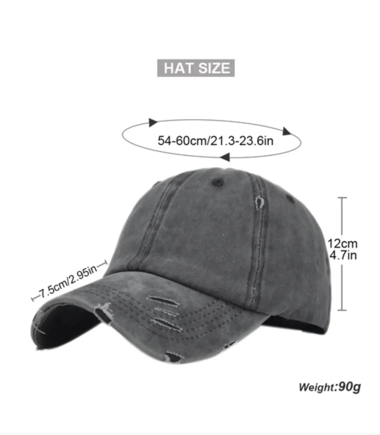 Distressed Hat: I'd Rather Be Thrifting - Image 4