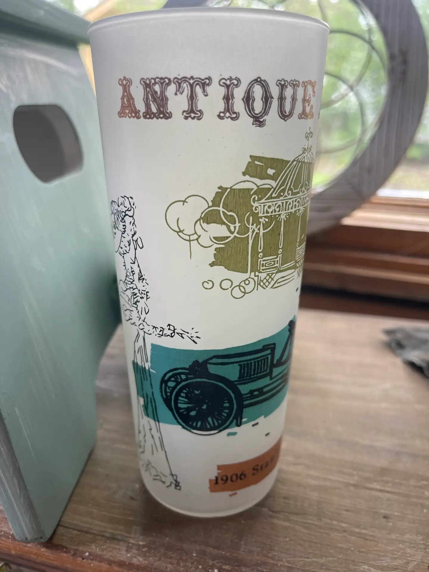 Anchor Hocking Antique Autos 15 oz. Frosted Glass Tumblers Set of 4 - Image 5