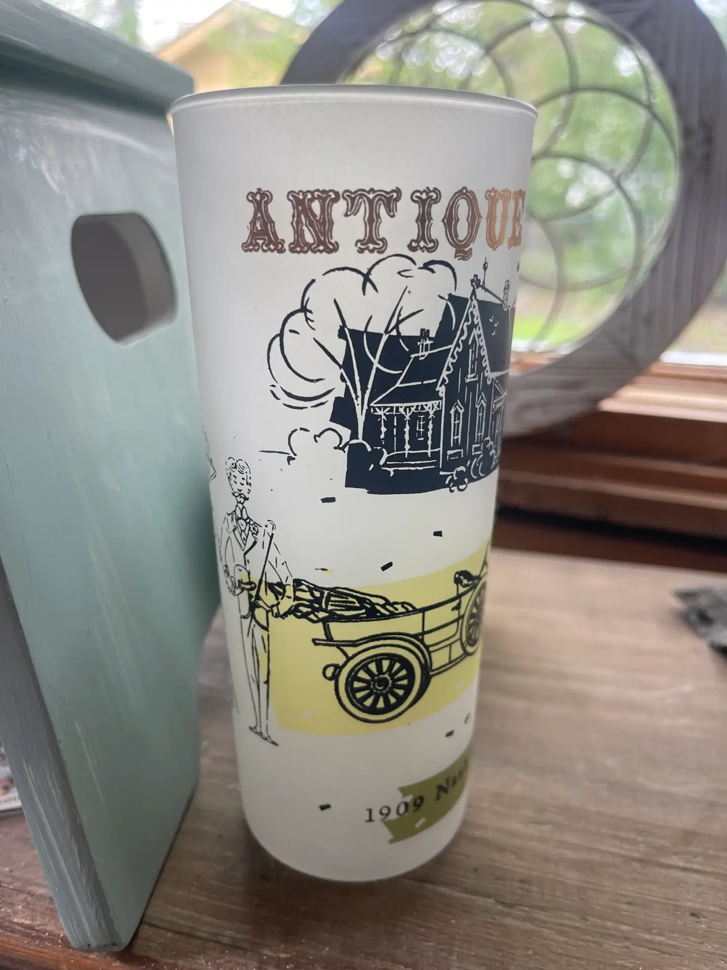 Anchor Hocking Antique Autos 15 oz. Frosted Glass Tumblers Set of 4 - Image 6