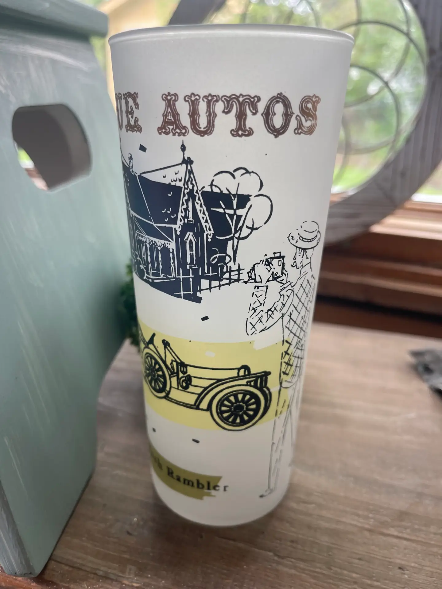Anchor Hocking Antique Autos 15 oz. Frosted Glass Tumblers Set of 4 - Image 7