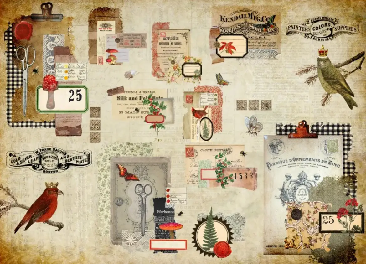 Scrappy Christmas - Roycyled Decoupage Paper (New Release: Fall 2026)