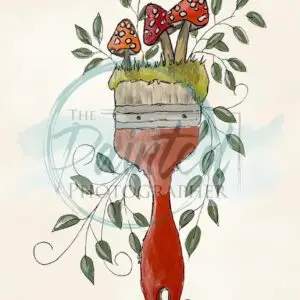 Woodland Painter - Connie's Lines and Designs Rice Paper