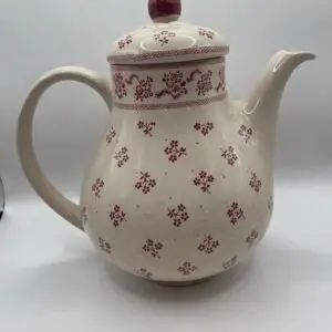Vintage Johnson Brothers  Laura Ashley"Petite Fleur" (Pink/Burgundy) Cream Coffee Pot/Teapot