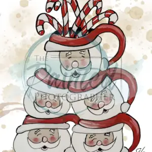 Santa's Cupboard- Connie's Lines and Designs Rice Paper
