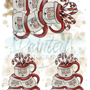 Santa's Cupboard (multiple)- Connie's Lines and Designs Rice Paper
