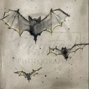 Gone Batty (Retired 2024 Limited Edition)- Connie's Lines and Designs Rice Paper