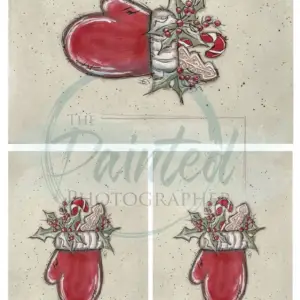 Lost Mitten (Retired 2024 Limited Edition)- Connie's Lines and Designs Rice Paper