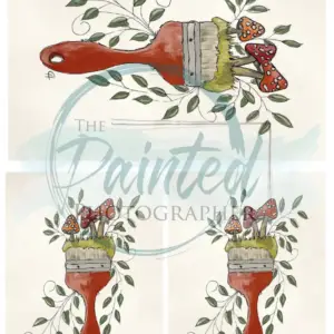 Woodland Painter - Connie's Lines and Designs Rice Paper
