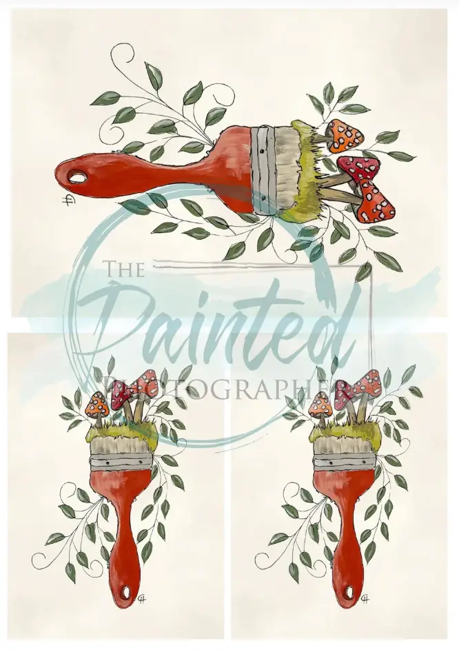 Woodland Painter - Connie's Lines and Designs Rice Paper