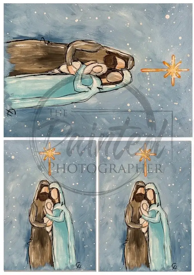 A Child is Born (Multiple) - Connie's Lines and Designs Rice Paper